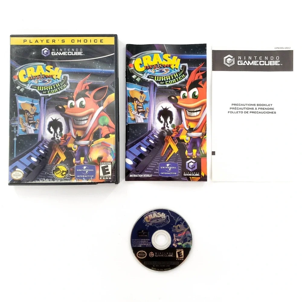 Crash Bandicoot: The Wrath of Cortex (Nintendo GameCube, 2002) Complete Tested